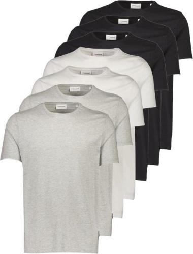 Lindbergh 7pack T-shirt Mand Wh/wh/wh/bl/bl/gr/gr Kortærmede T-shirts ...