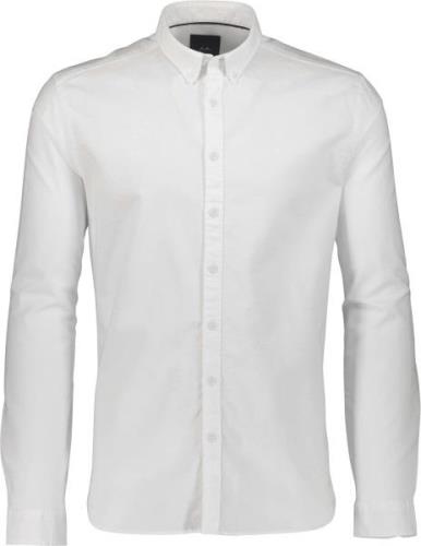 Lindbergh Solid Oxford Shirt L/S Mand Hvid Langærmede Skjorter Str L -...