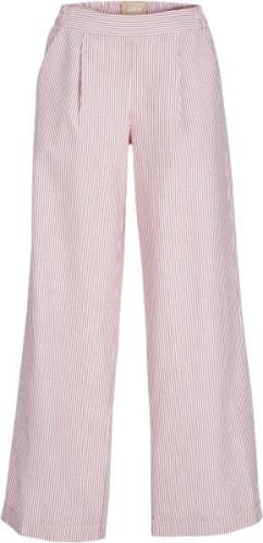 JJXX Jxsiva Oxford MW Pants WVN Kvinde Fiery Red/stripes Bukser Med Br...