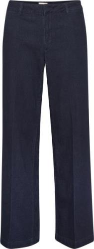 My Essential Wardrobe Laramw Pant 115 Kvinde Dark Blue Un-wash Bukser ...