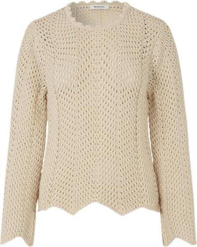 Modström Carymd Oneck Kvinde Summer Sand Sweaters Str L - Bomuld hos M...