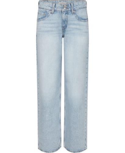 Levi's Superlow Loose Abraided ART Kvinde Light Indigo - Flat Finish S...