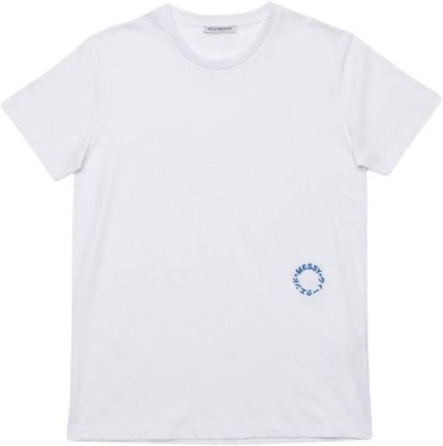 MessyWeekend TEE Ss23 Mand White Kortærmede T-shirts Str L - Bomuld ho...