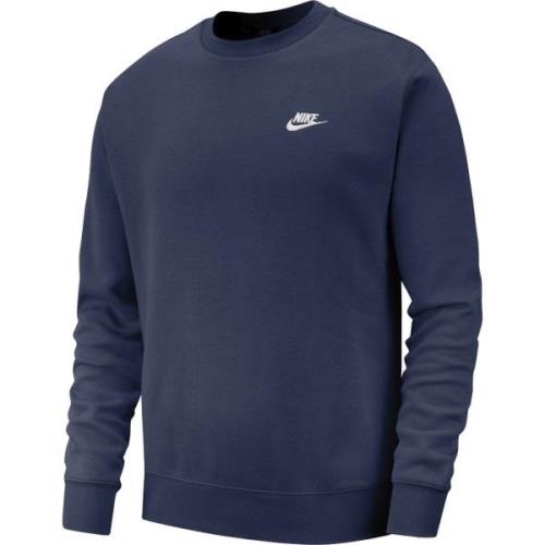 Nike Club Crewneck Mand Blue Sweatshirts Str L - Bomuld hos Magasin