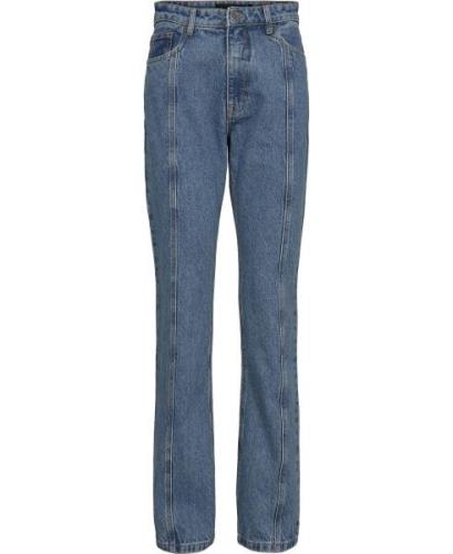 ROTATE Birger Christensen Twill Straight Jeans Kvinde Medium Blue Deni...