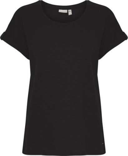 Fransa Frdalia TEE 1 Kvinde Black Kortærmede T-shirts Regular Fit Str ...