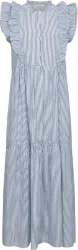 Sofie Schnoor Dress Kvinde Blue Striped Maxi Kjoler Str 40 - hos Magas...