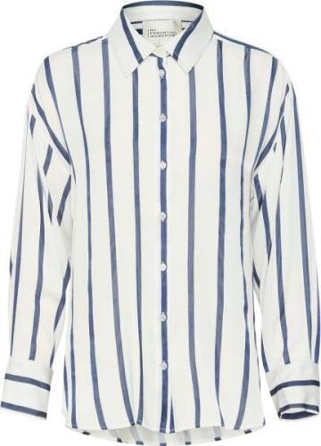 My Essential Wardrobe Miamw Shirt Kvinde Snow White W. Blue Stripe Lan...