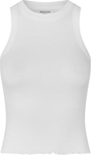 Rosemunde Organic Cotton top Kvinde Hvid Tanktoppe Str L - Bomuld hos ...