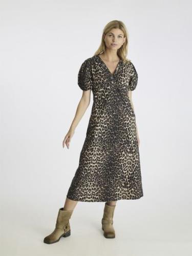 Neo Noir Illana Leo Dress Kvinde Leopard Maxi Kjoler Str 40 - hos Maga...