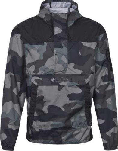 Columbia Challenger Windbreaker Mand Black Mod Camo Print, Black Overg...