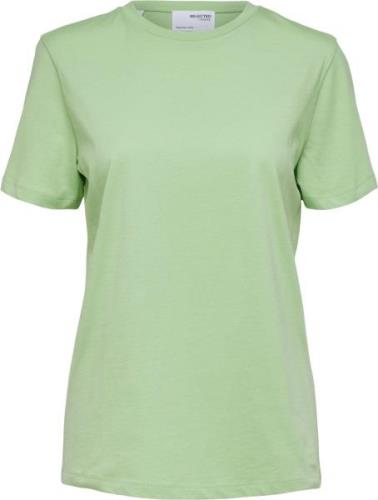 Selected Femme Slfmyessential SS Oneck TEE Noos Kvinde Pistachio Green...