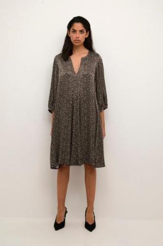 Karen by Simonsen Justinekb Indie Dress Kvinde Brushed Choco Dot Korte...