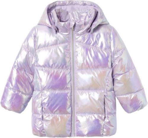 Name It Nmfmolina Jacket Shiny Str 92 - Orchid Bloom Vinterjakker hos ...