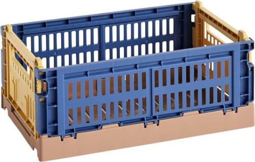 Hay HAY Colour Crate, Small Mix Dark Blue Str W17 X L26,5 X H10,5 - Ku...