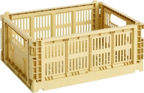 Hay HAY Colour Crate, Medium Golden Yellow Str W26,5 X L34,5 X H14 - K...