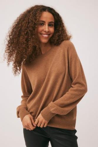 Magasin Mabel 2 100% Cashmere Kvinde Camel Sweaters Str L Cashmere