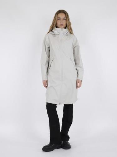 Neo Noir Rocco C Rain Jacket Kvinde Ivory Regnjakker Str 40 - hos Maga...