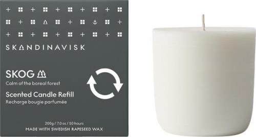 Skandinavisk Skog Scented Candle Refill 200g Kvindeduft 200 G - Duftly...