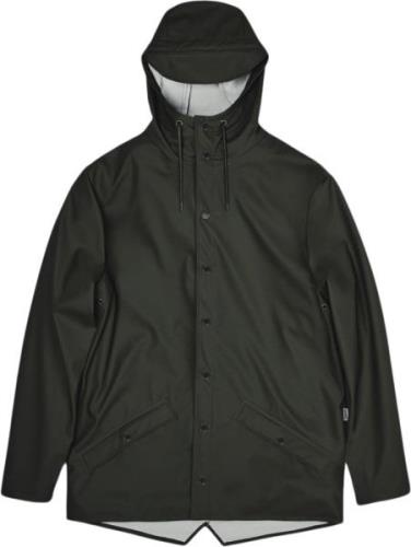 Rains Jacket Kvinde Green Regnjakker Str L - hos Magasin