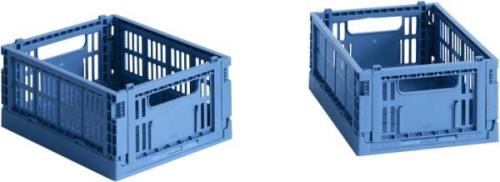 Hay Hay Colour Crate, Mini, 2 stk. Electric Blue Str Mini - Kurve hos ...