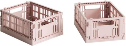 Hay Hay Colour Crate, Mini, 2 stk. Blush Str Mini - Kurve hos Magasin