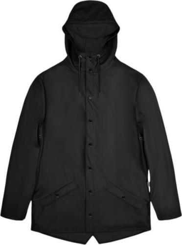 Rains Jacket Kvinde Black Regnjakker Str L - hos Magasin