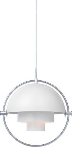 Gubi Multilite Pendant Krom/hvid Str Ø:36 - Pendler hos Magasin