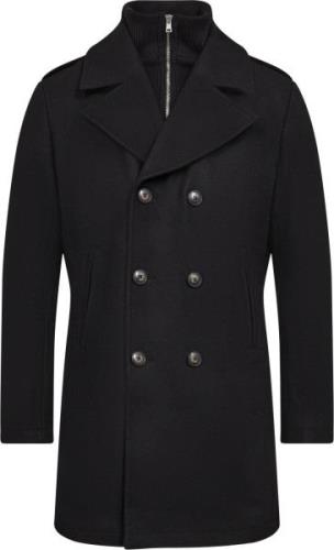 Bruun & Stengade BS Buckland Slim Fit Coat Mand Black Frakker Str L - ...