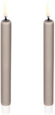 Uyuni LED Taper Candle, Sandstone, Smooth, 1,3x13,8 cm / 2pack Sand - ...