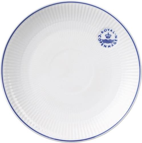 Royal Copenhagen Blueline Coupe Tallerken 19 cm Hvid Str 19 cm - Froko...