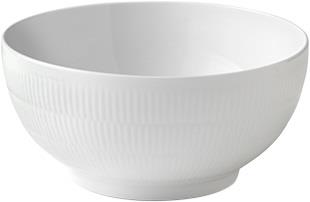 Royal Copenhagen Hvid Riflet 310 cl. Salatskål Hvid Str 310 cl. - Serv...