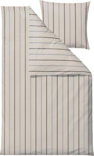 Södahl Seng Stripe Beige Beige Str 200x140 - Sengetøj Bomuld hos Magas...