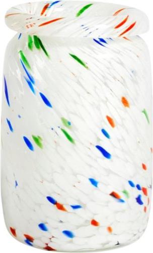 Hay Splash Vase Roll Neckmedium-white White Dot - Vaser hos Magasin