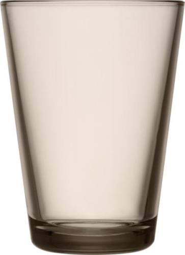 Iittala Kartio 40 cl Glas Linen 2 stk Linen - Vandglas Glas hos Magasi...