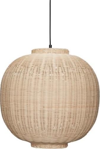 Hübsch Chand Pendant Round Natural Natur Str ø45xh43cm - Pendler hos M...