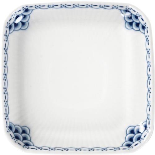 Royal Copenhagen Princess Plate Square 10,5cm Hvid Str 10,5 cm - Kage ...