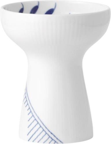 Royal Copenhagen Blå Mega Riflet 15 cm Vase Hvid Str 15 cm - Vaser hos...