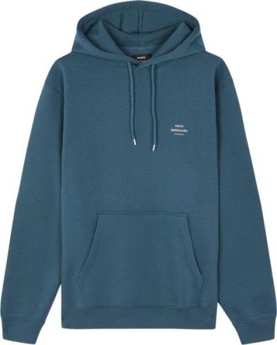 Mads Nørgaard - Copenhagen Standard Hoodie Logo Sweat Mand Blå Hoodies...