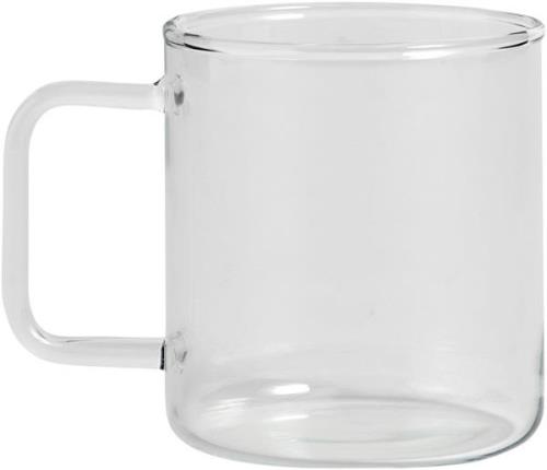 Hay Glass Coffee Mugclear Clear Str Ø 8 x H 9 cm - Kopper Med Hank hos...