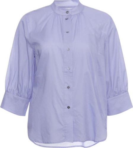 Heartmade ¤ Gionna Shirt HM ¤ Kvinde Blue Lavender Kortærmede Skjorter...