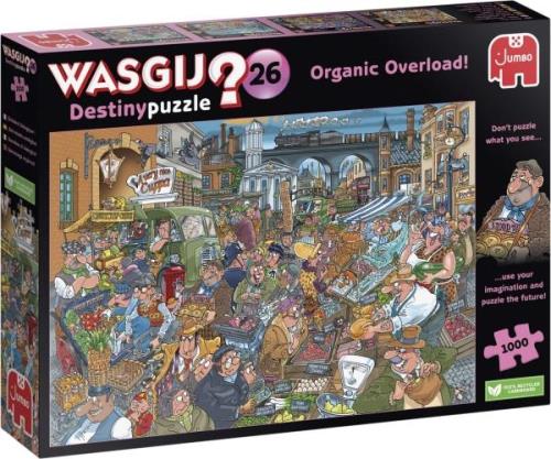 Wasgij puslespil 26 Organic Overload 1000 - Puslespil hos Magasin