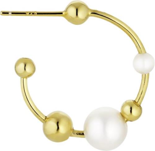 Jane Kønig Atomic Pearl Hoop One Size - Creoler hos Magasin