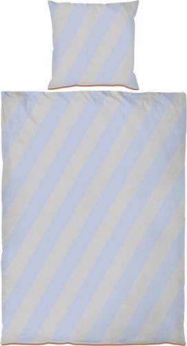 Mette Ditmer Diagonal bed set Light Blue , Sand Str 140x220, 60x63 CM ...