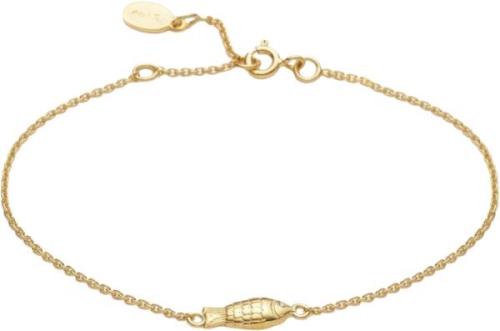 With love darling Fish Bracelet Vermeil (925 Sterling Silver Gold Plat...