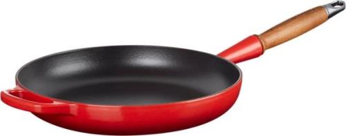 Le Creuset Stegepande M/træht 28 Cerise Cerise Str 28cm - Stegepander ...