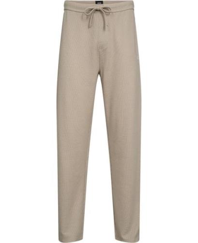 BOSS Waffle Pants Mand Light Beige Sweatpants Str L - hos Magasin