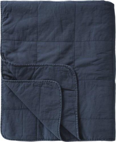 Ib Laursen Vintage Quilt Sengetæppe Dobbelt Indigo Blå Str L:240 B:240...