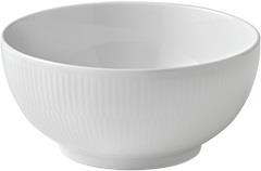 Royal Copenhagen Hvid Riflet 110 cl. Skål Hvid Str Ø: 18 cm. - Serveri...