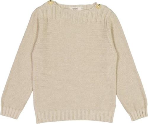 Wheat Strik Pullover Mingo Str 122/7y - Fossil Strik Bomuld hos Magasi...